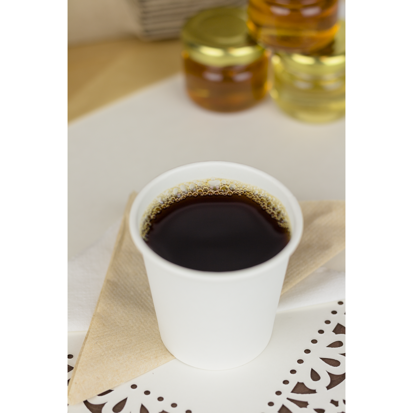 Karat 4oz Paper Hot Cups - White (62mm) - 1,000 ct