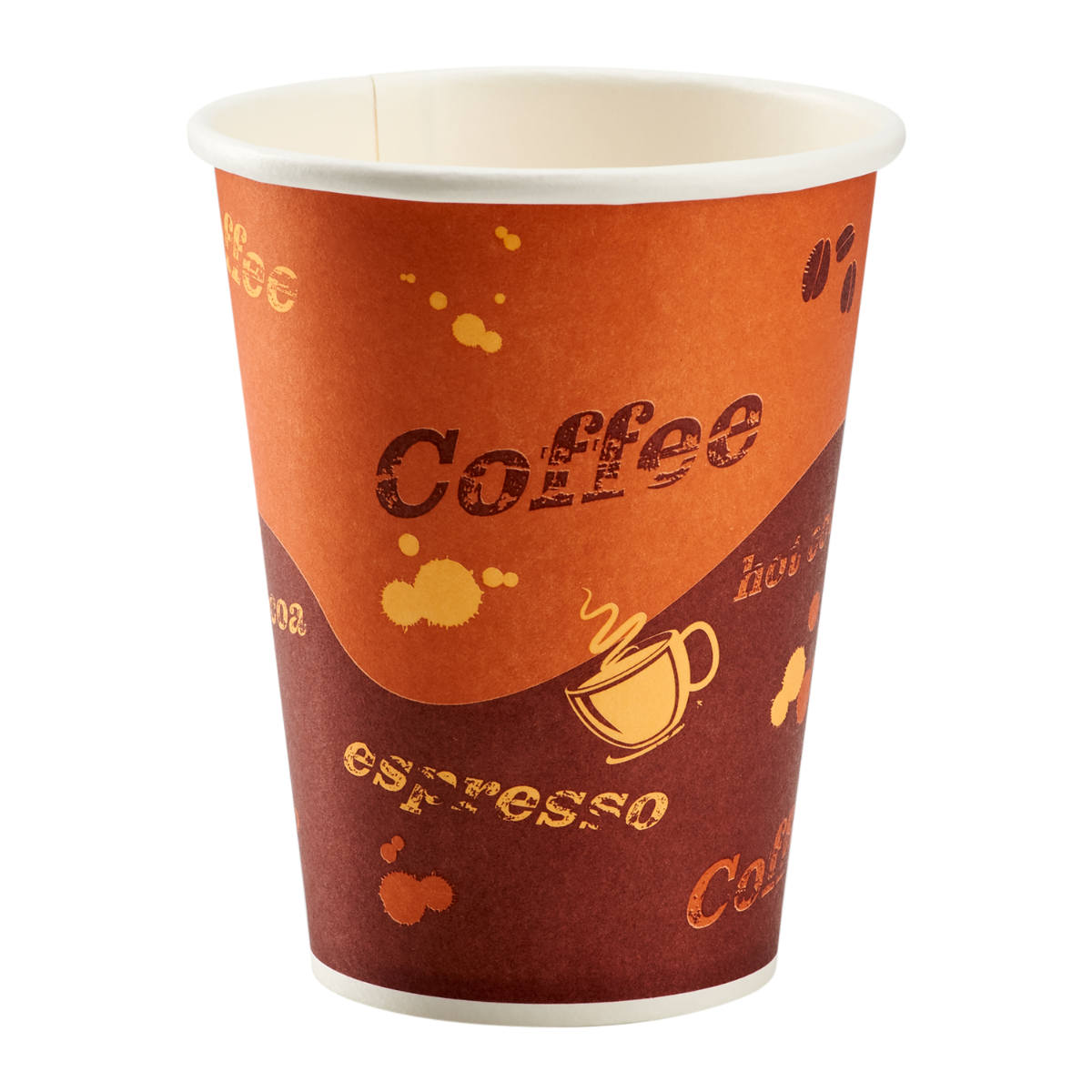 Karat 8oz Paper Hot Cups - Coffee (80mm) - 1,000 ct