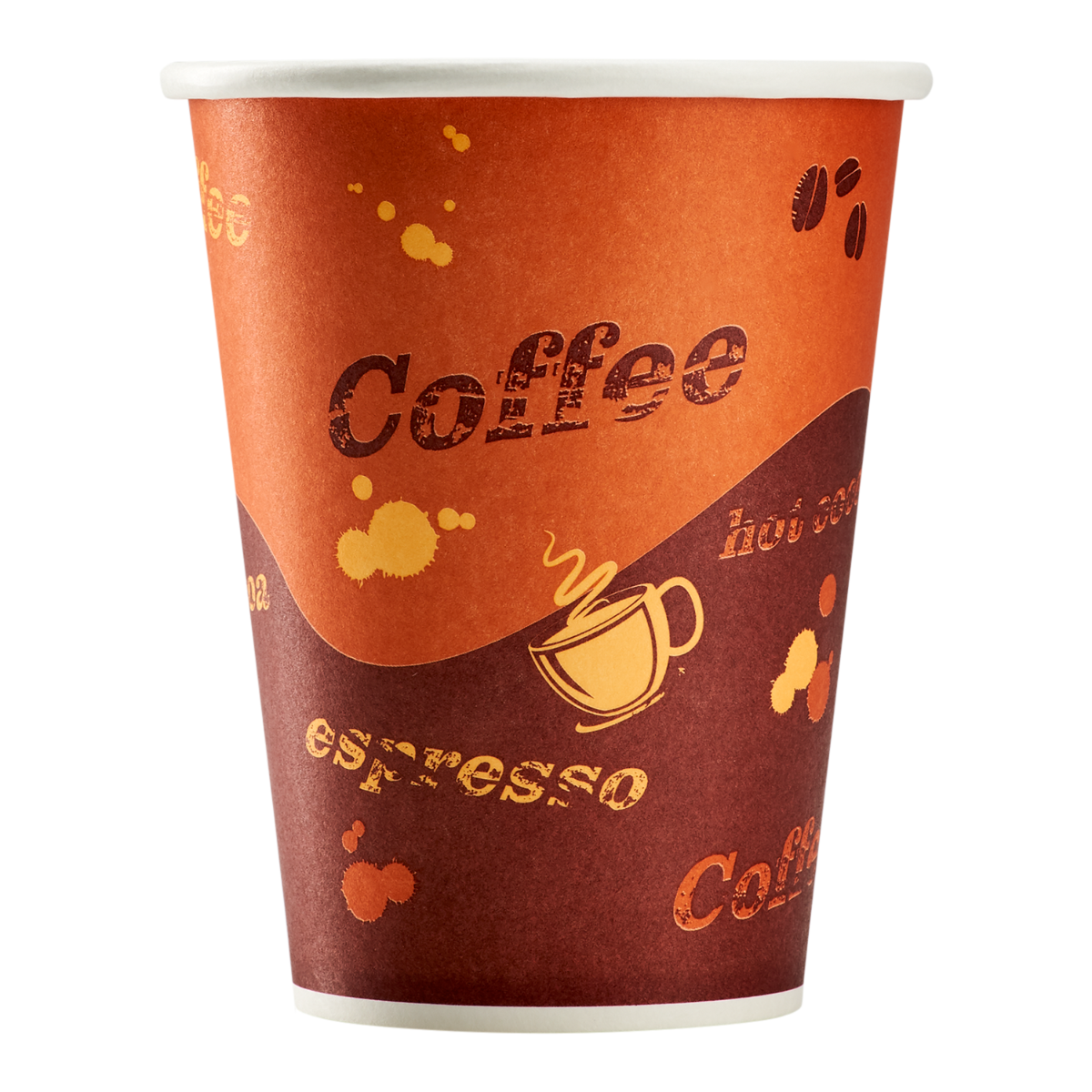 Karat 8oz Paper Hot Cups - Coffee (80mm) - 1,000 ct