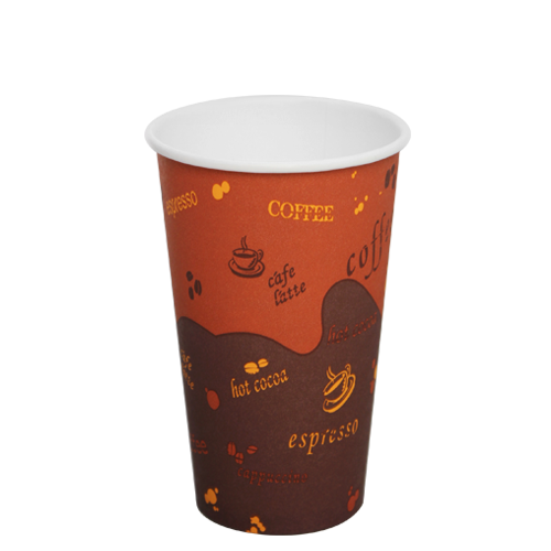 Karat 16oz Paper Hot Cups - Coffee (90mm) - 1,000 ct