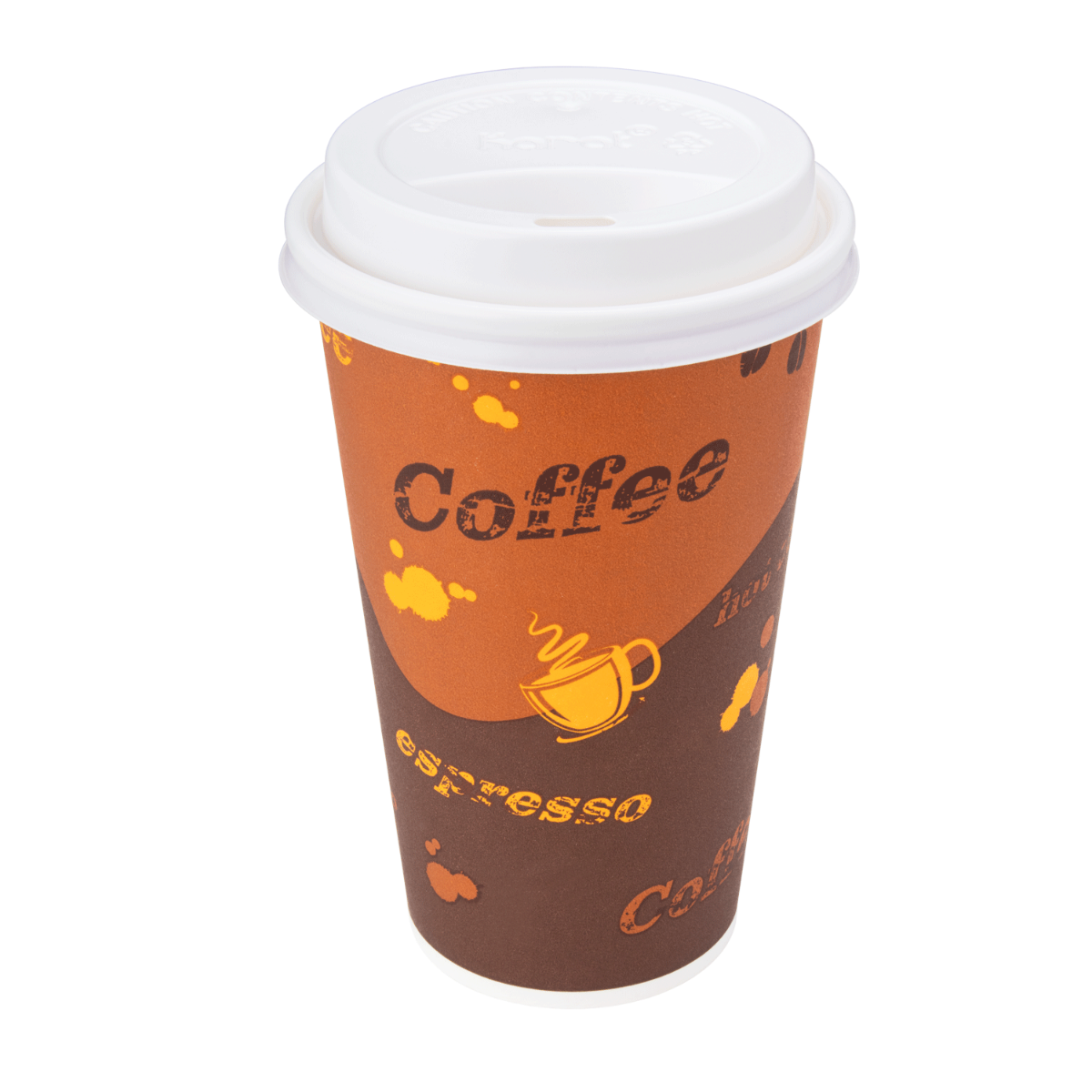Karat 16oz Paper Hot Cups - Coffee (90mm) - 1,000 ct