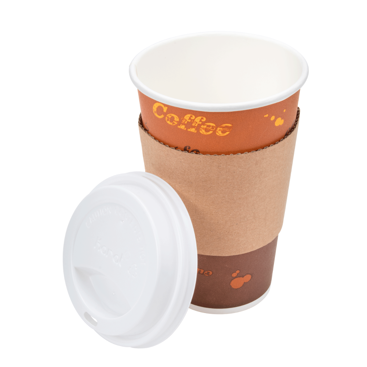 Karat 16oz Paper Hot Cups - Coffee (90mm) - 1,000 ct