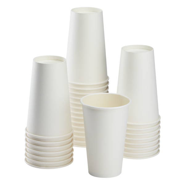 Karat 16oz Paper Hot Cups - White (90mm) - 1,000 ct