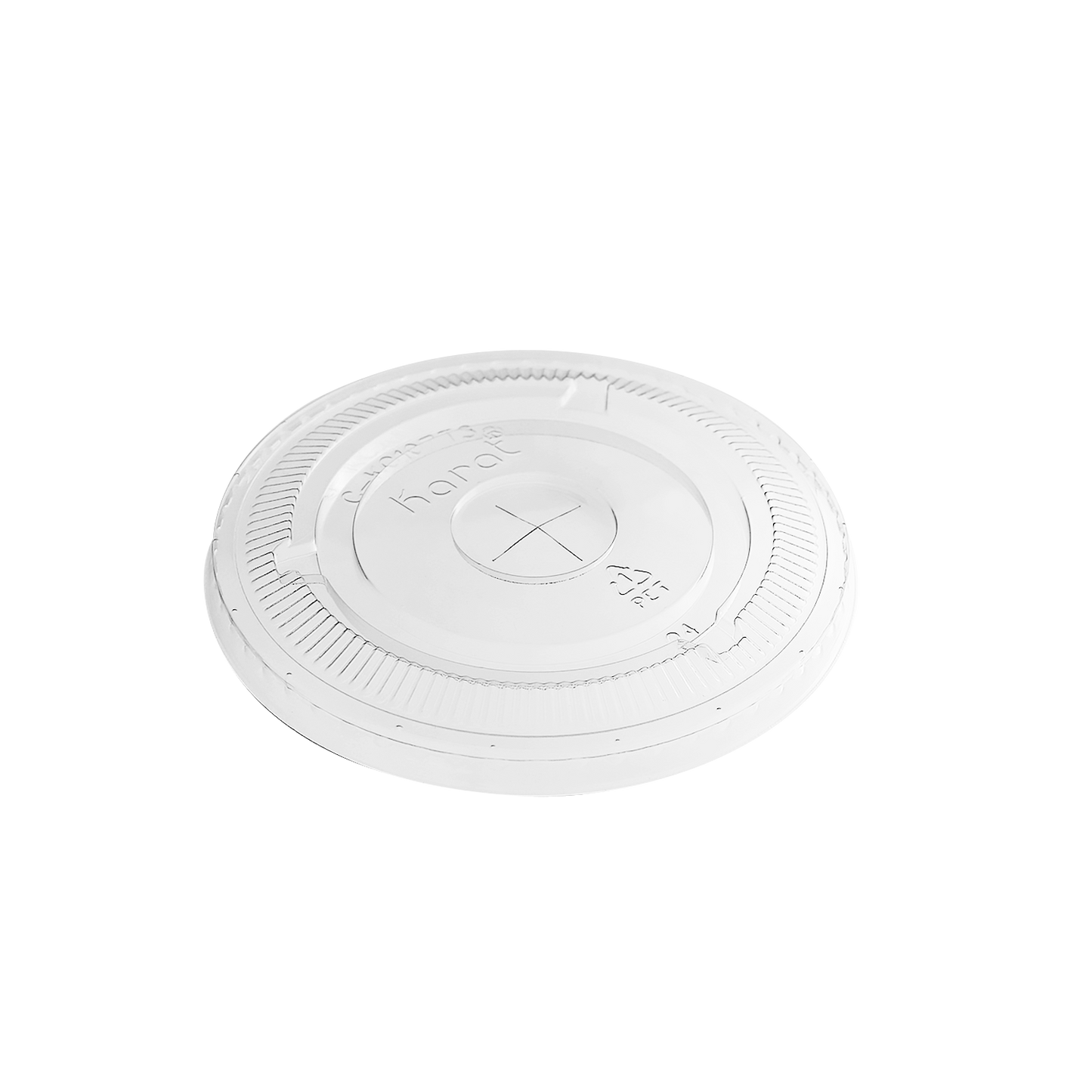 Karat 107mm PET Plastic Flat Lids - 500 ct