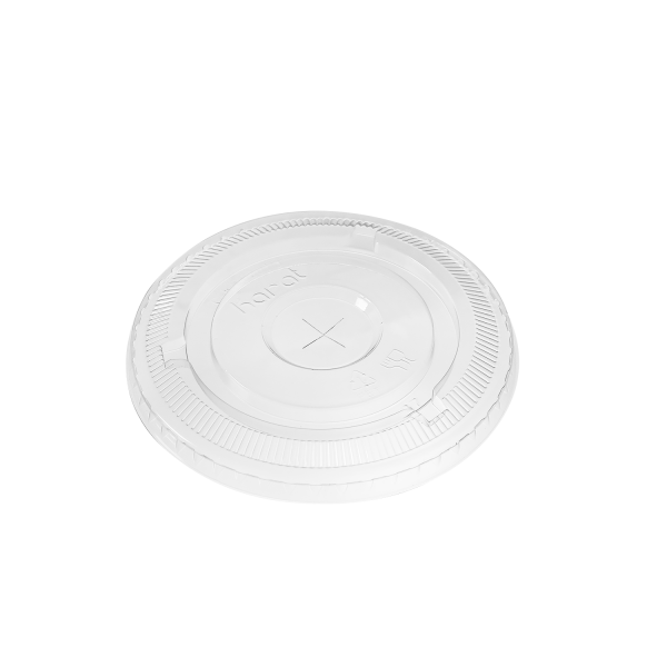 Karat 98mm PET Plastic Flat Lids - 1,000 ct