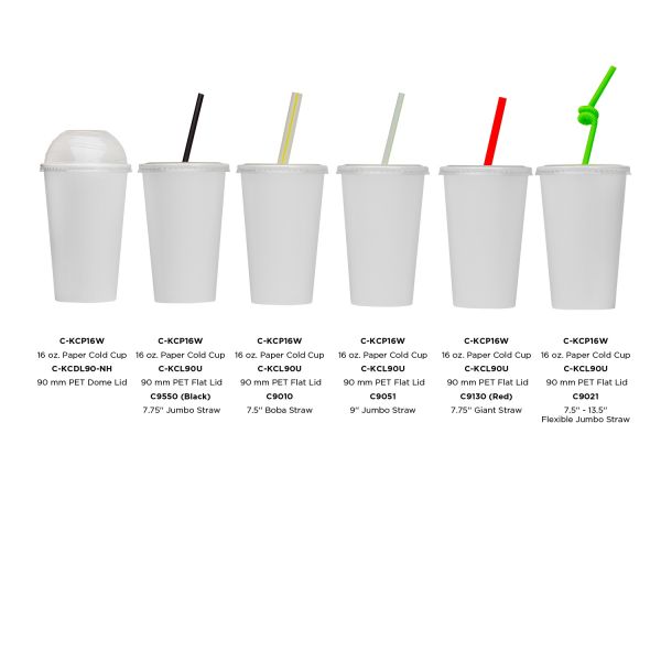 Karat 16oz Paper Cold Cup - White (90mm) - 1,000 ct