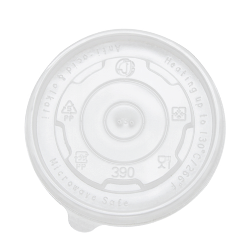 Karat 12oz PP Plastic Food Container Flat Lids (100mm) - 1,000 ct