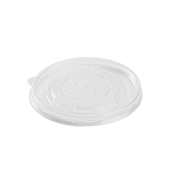 Karat 12oz PP Plastic Food Container Flat Lids (100mm) - 1,000 ct