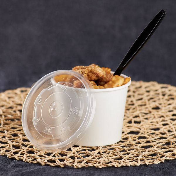 Karat 12oz PP Plastic Food Container Flat Lids (100mm) - 1,000 ct