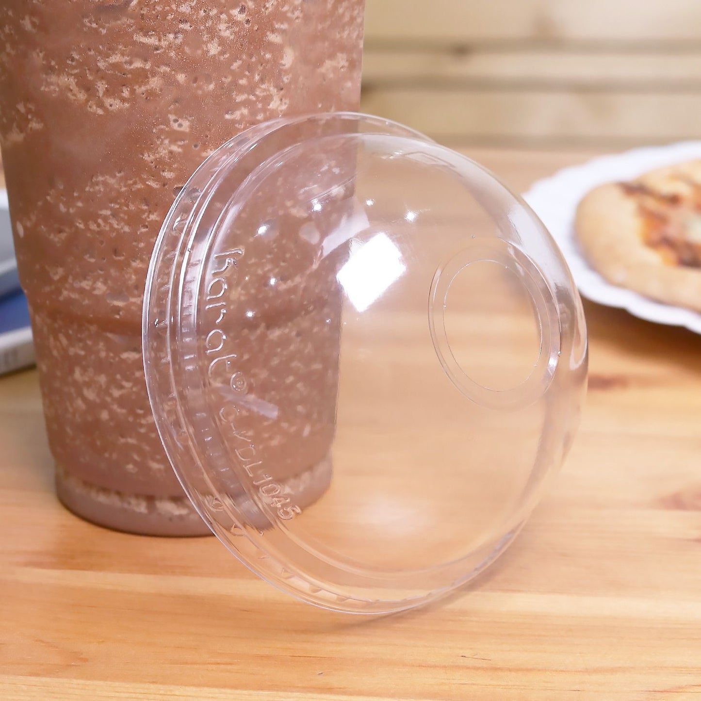Karat 104.5mm PET Dome Lids for Paper Cold Cups- 600 ct