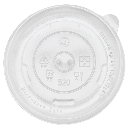 Karat 16oz PP Plastic Food Container Flat Lids (112mm) - 1,000 ct