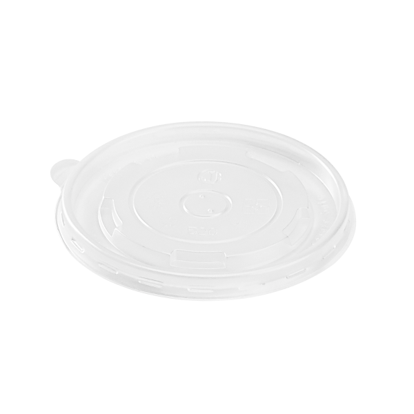 Karat 16oz PP Plastic Food Container Flat Lids (112mm) - 1,000 ct