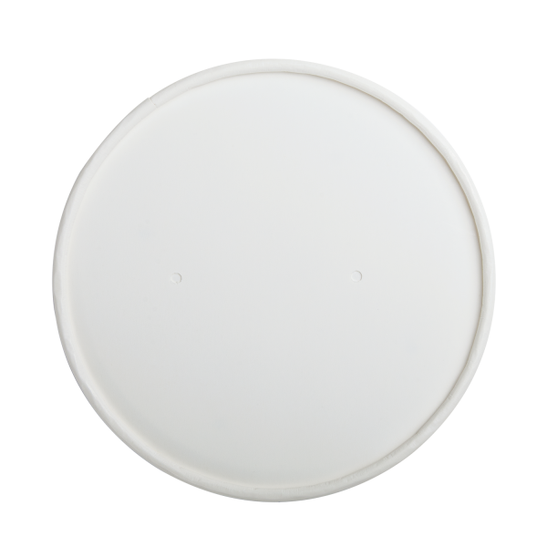 Karat Paper lid for 32 oz Gourmet Paper Cold/Hot Food Containers - 500 ct