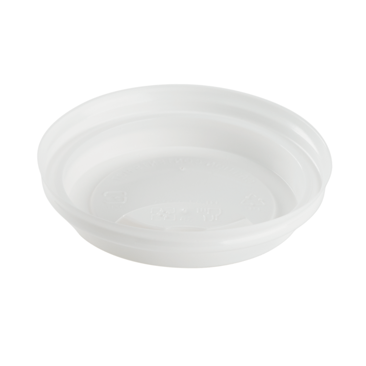 Karat PP Sipper Dome Lid for 8 oz Paper Hot Cup (White) - 1,000 ct