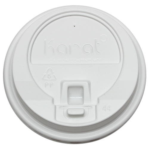 Karat 10-24oz Enclosure Lids - White (90mm) - 1,000 ct