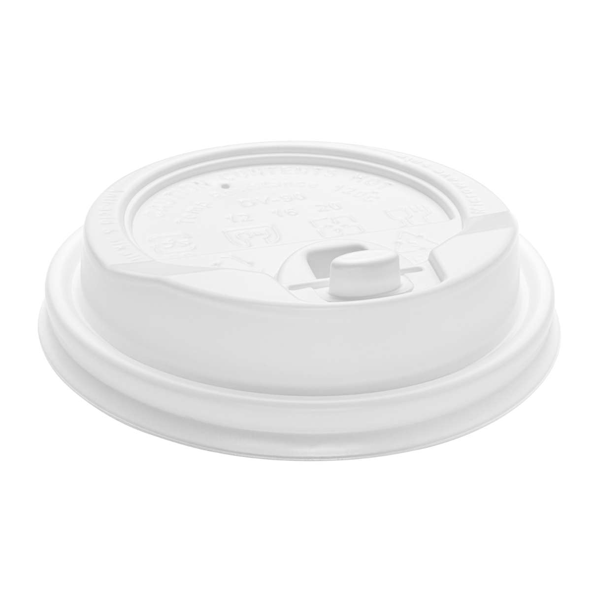 Karat 10-24oz Enclosure Lids - White (90mm) - 1,000 ct