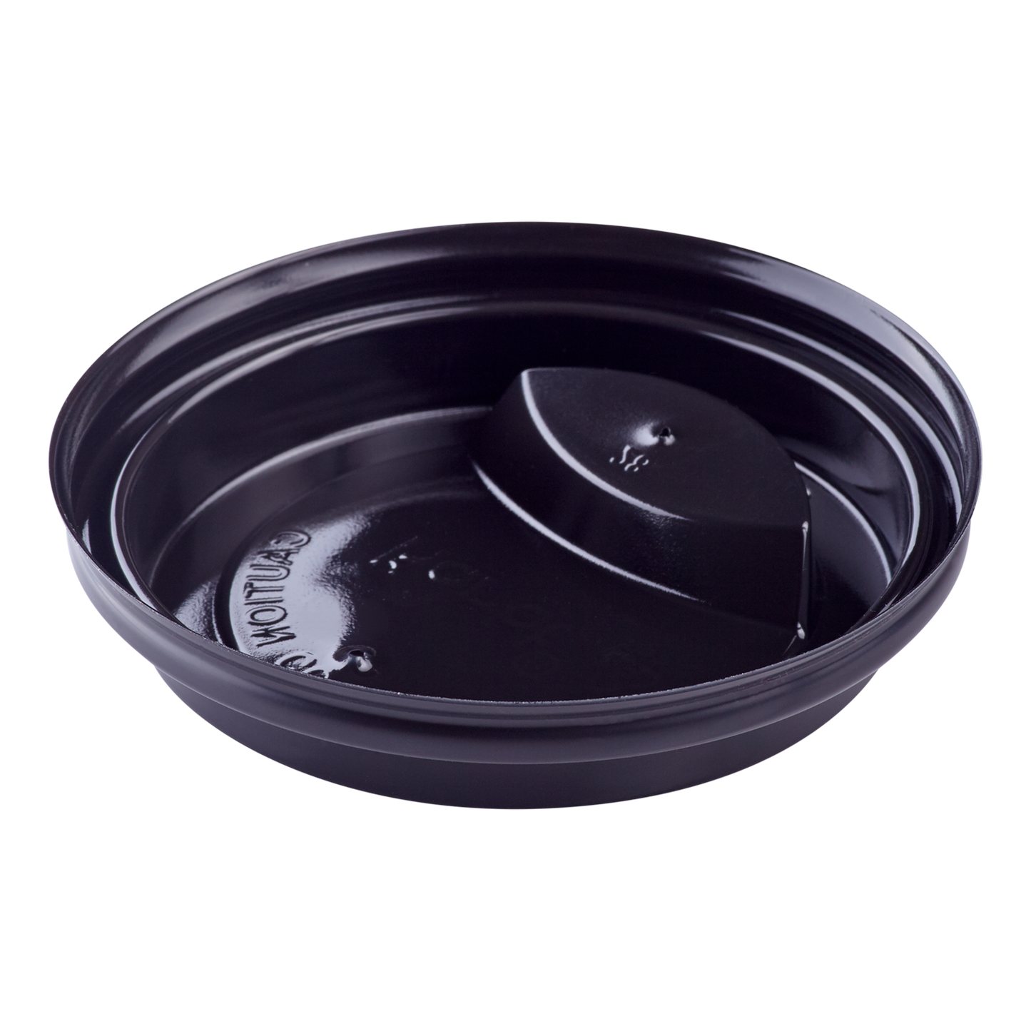 Karat 10-24oz Sipper Dome Lids - Black (90mm) - 1,000 ct