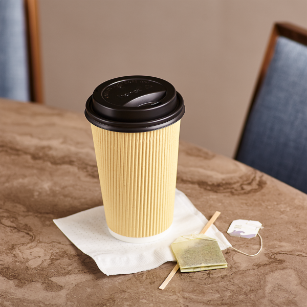Karat 10-24oz Sipper Dome Lids - Black (90mm) - 1,000 ct