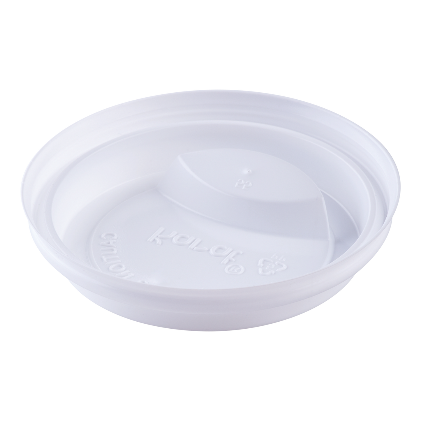 Karat 10-24oz Sipper Dome Lids - White (90mm) - 1,000 ct