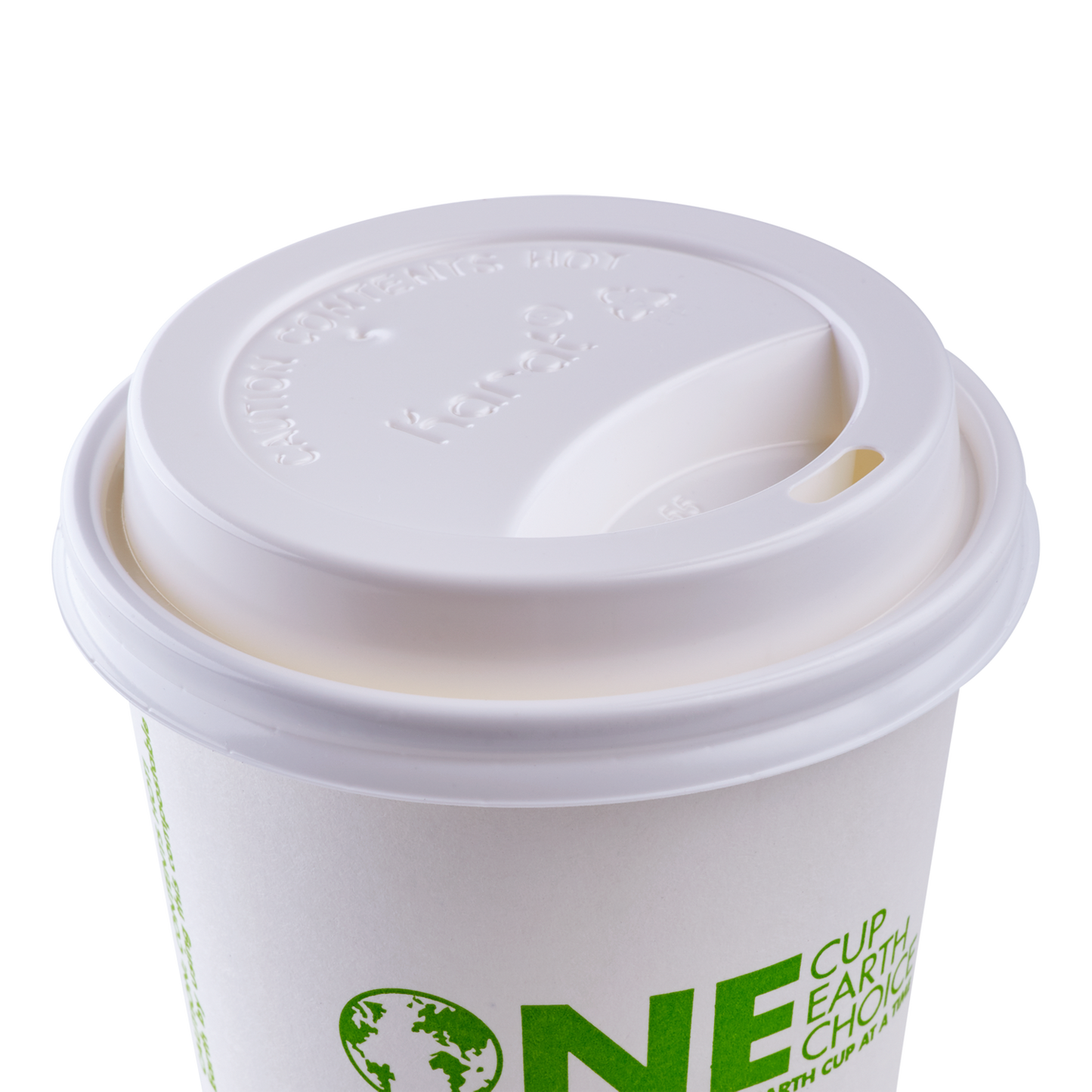 Karat 10-24oz Sipper Dome Lids - White (90mm) - 1,000 ct