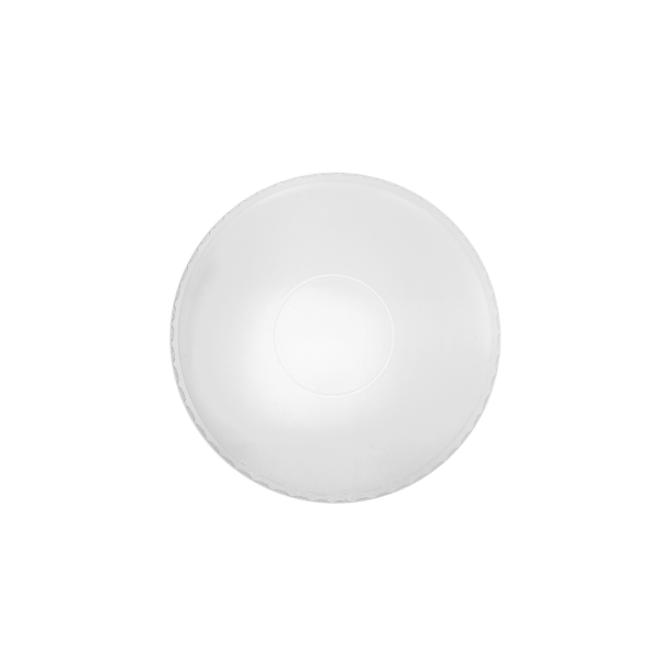 Karat 98mm PET Dome Lids - No Hole - 1,000 ct