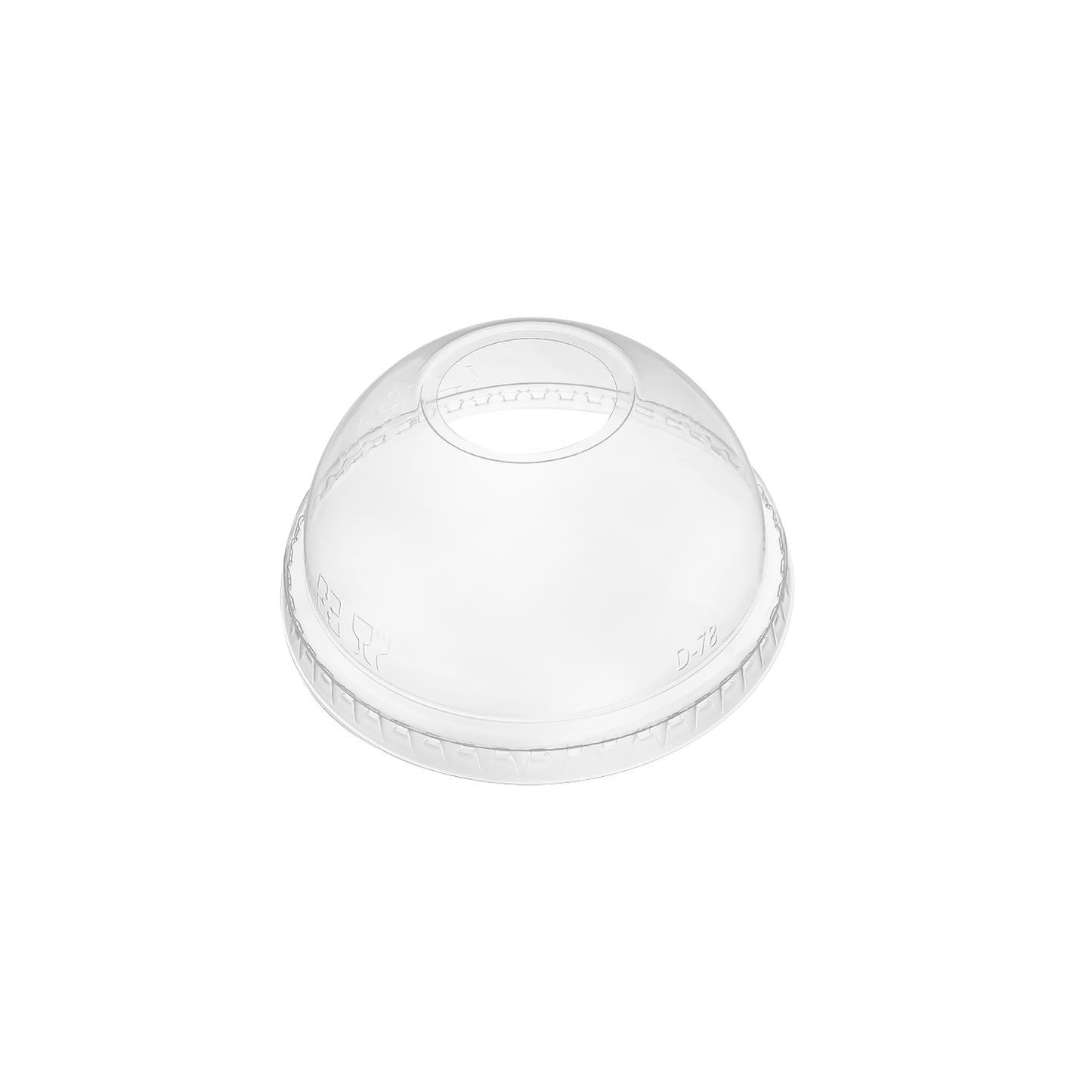 Karat 78mm PET Dome Lids - 1,000 ct