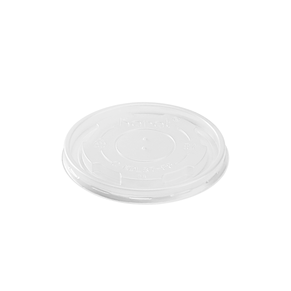 Karat 5oz PP Plastic Container Flat Lids (87mm) - 1,000 ct