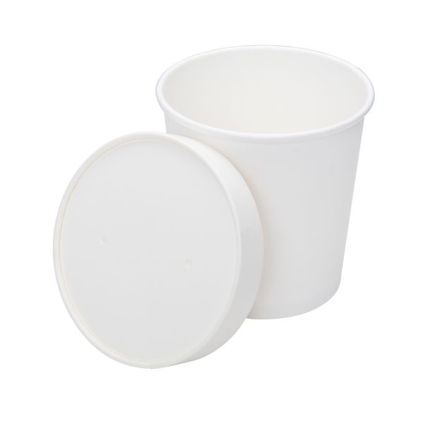 Karat Paper lid for 6-16 oz Gourmet Paper Cold/Hot Food Containers - 1,000 ct