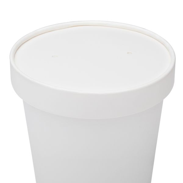 Karat Paper lid for 6-16 oz Gourmet Paper Cold/Hot Food Containers - 1,000 ct