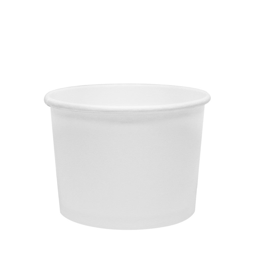 Karat 10oz Paper Food Containers - White (96mm) - 1,000 ct