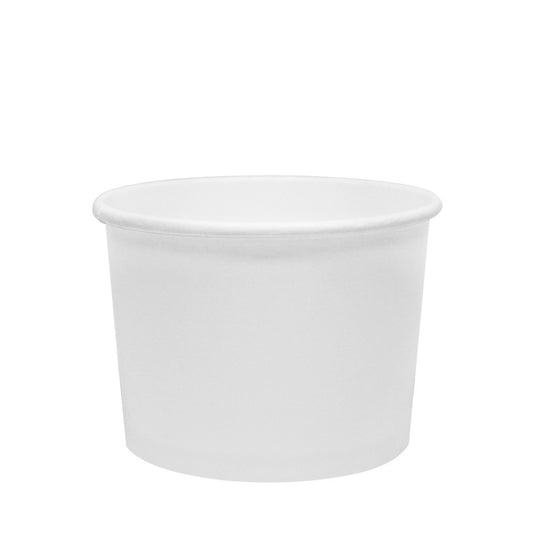 Karat 10oz Paper Food Containers - White (96mm) - 1,000 ct