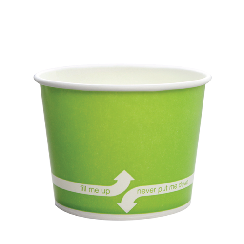 Karat 12oz Paper Food Containers - Green (100mm) - 1,000 ct, C-KDP12 (Green)