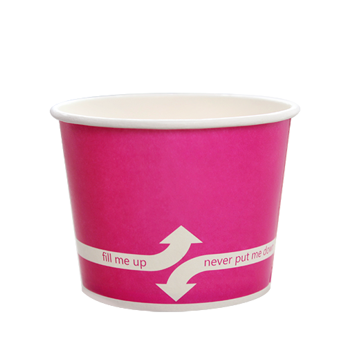 Karat 12oz Paper Food Containers - Pink (100mm) - 1,000 ct, C-KDP12 (PINK)