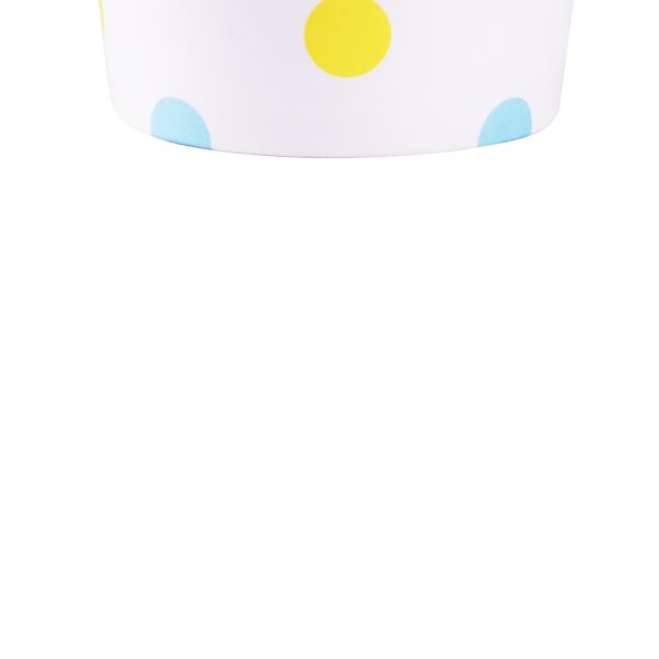 Karat 12oz Paper Food Containers - Dots (100mm) - 1,000 ct, C-KDP12 (Dots)