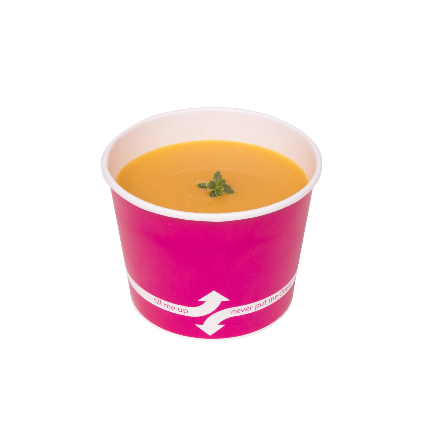 Karat 16oz Paper Food Containers - Pink (112mm) - 1,000 ct