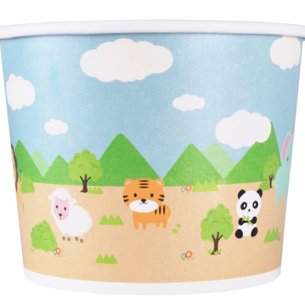 Karat 16oz Paper Food Containers - Safari (112mm) - 1000 ct