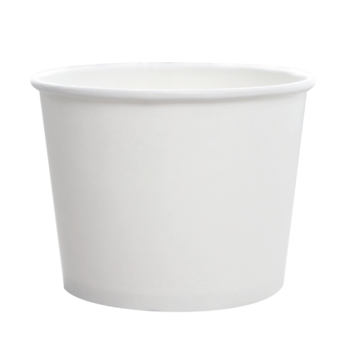 Karat 16oz Paper Food Containers - White (112mm) - 1000 ct