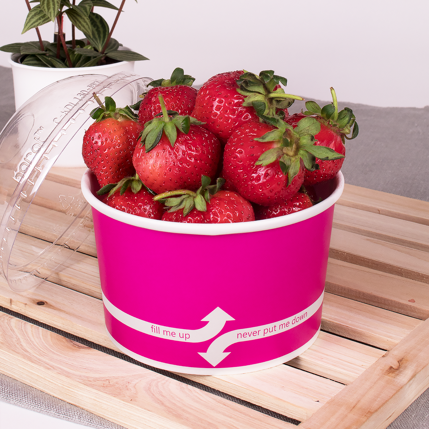 Karat 20oz Food Containers - Pink (127mm) - 600 ct, C-KDP20 (PINK)
