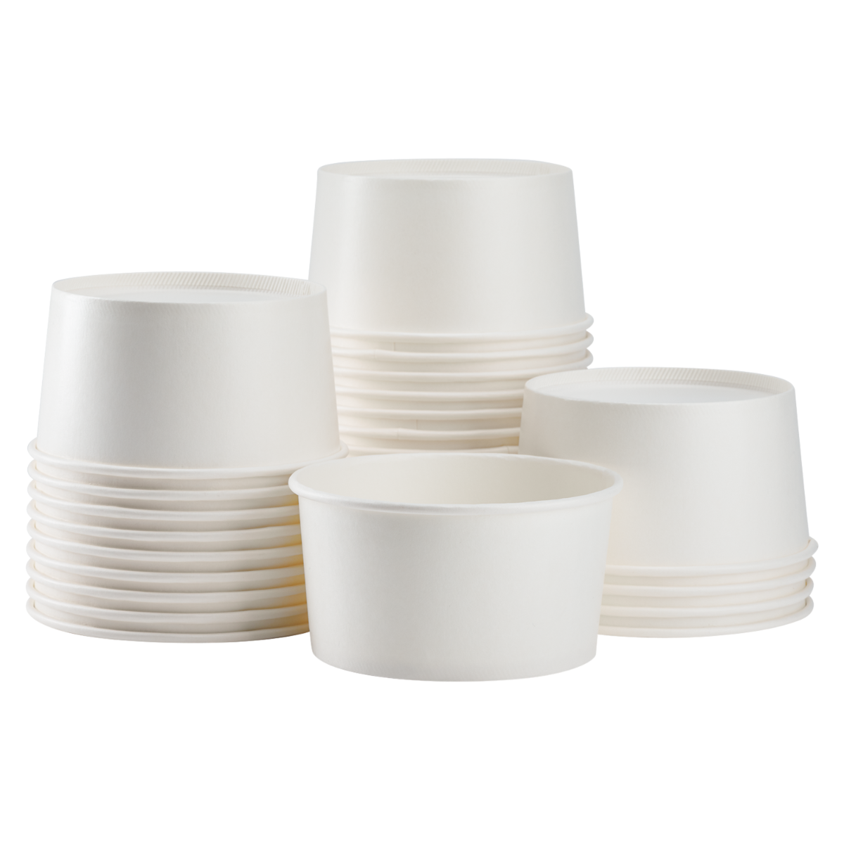 Karat 24oz Paper Food Containers - White (142mm) - 600 ct