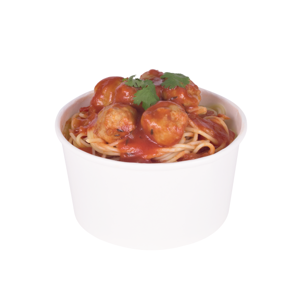 Karat 24oz Paper Food Containers - White (142mm) - 600 ct