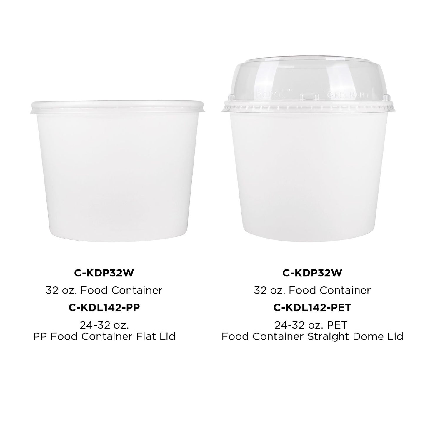 Karat 32oz Food Containers - White (142mm) - 600 ct