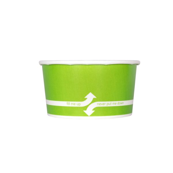 Karat 6oz Paper Food Containers - Green (96mm) - 1,000 ct, C-KDP6 (Green)