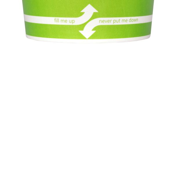 Karat 6oz Paper Food Containers - Green (96mm) - 1,000 ct, C-KDP6 (Green)