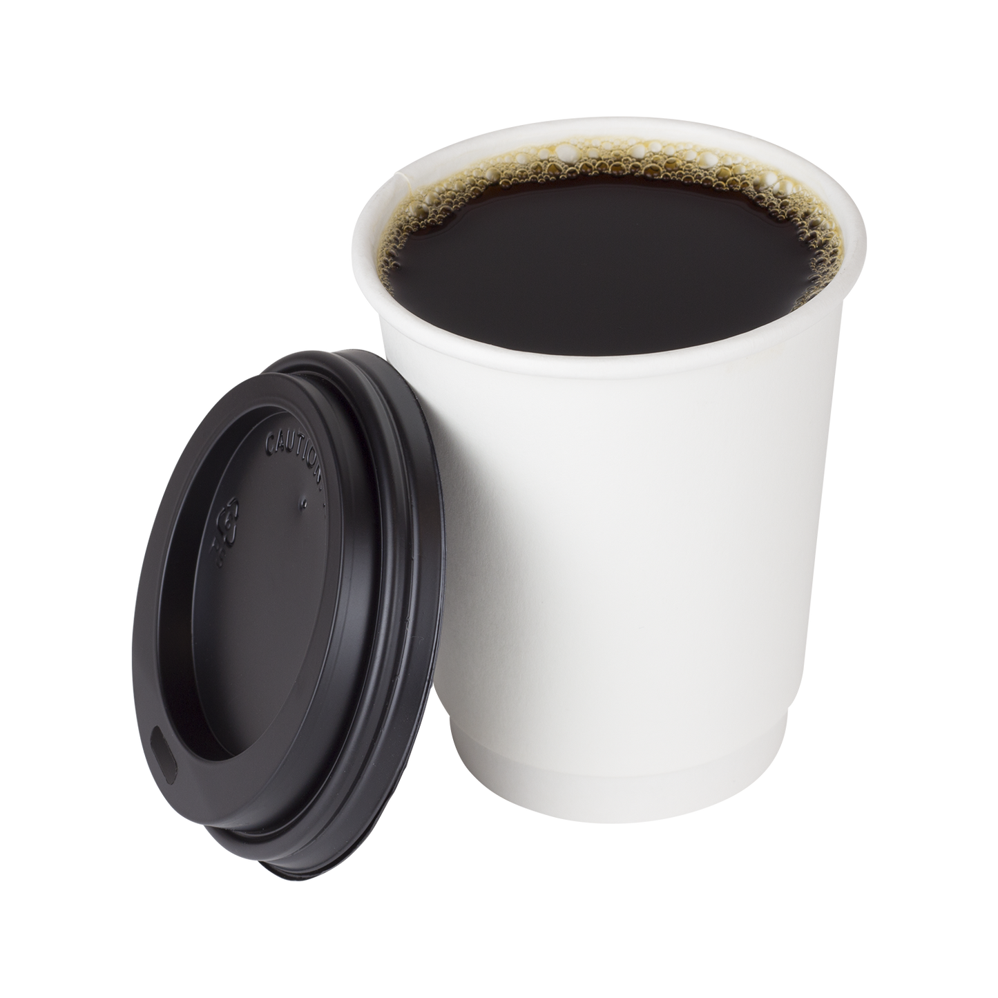 Karat 8oz Insulated Paper Hot Cups - White (80mm) - 500 ct