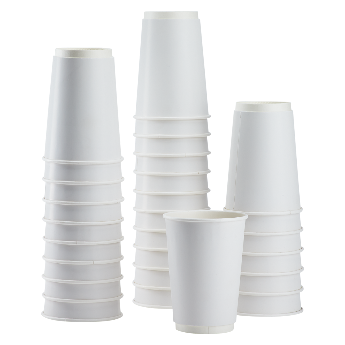 Karat 16oz Insulated Paper Hot Cups - White (90mm) - 500 ct