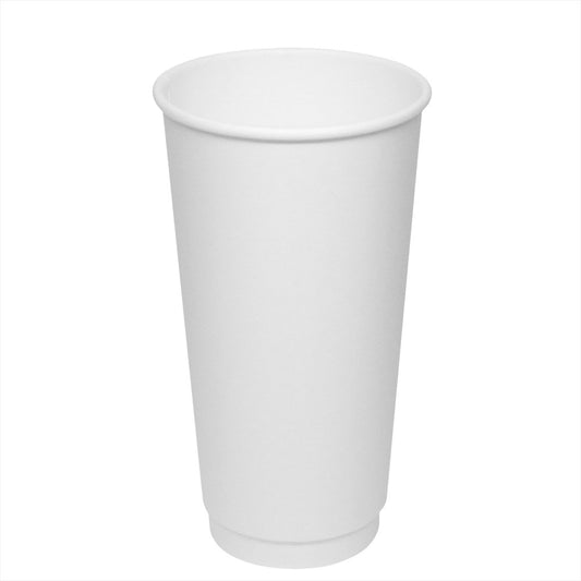 Karat 20oz Insulated Paper Hot Cups - White (90mm) - 300 ct