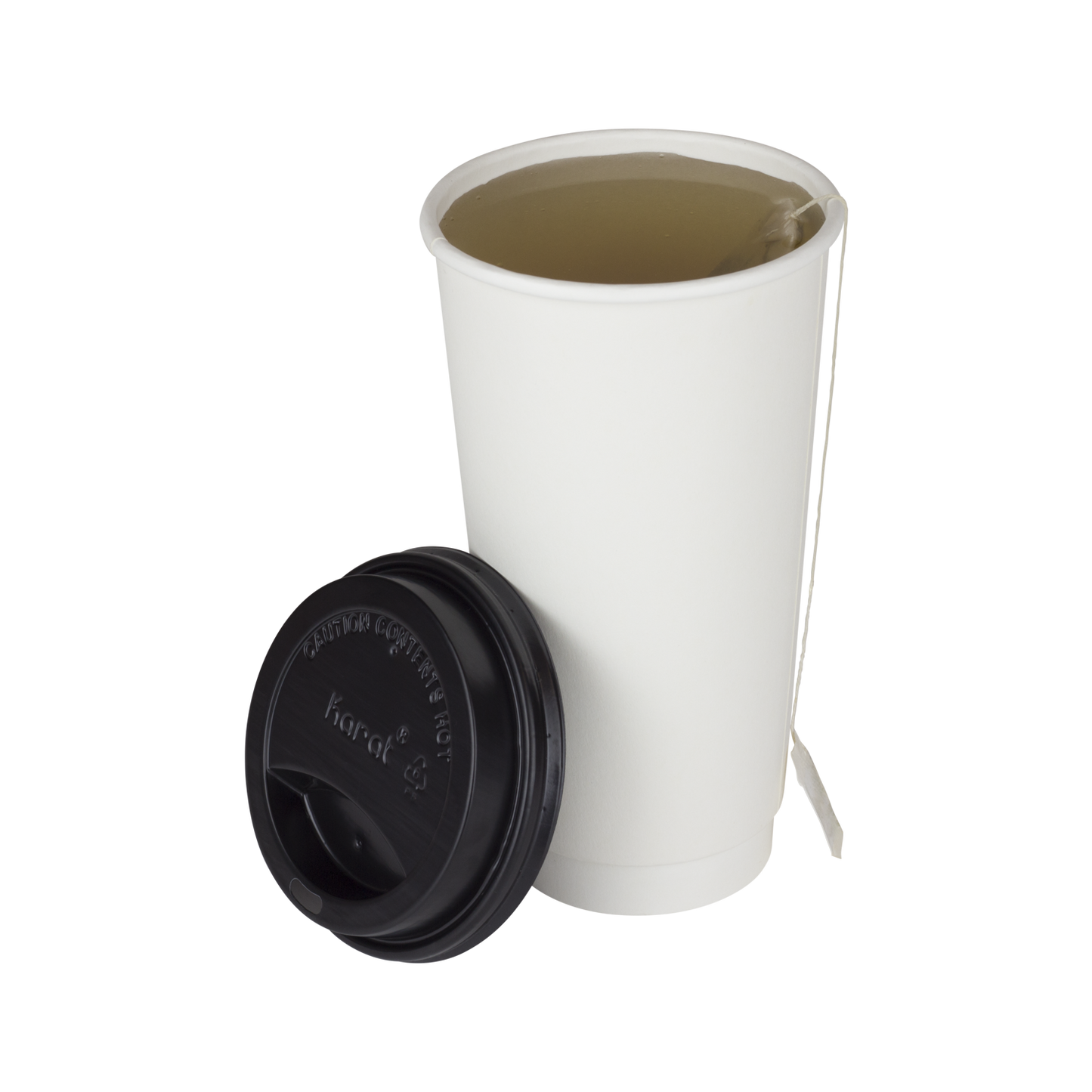 Karat 20oz Insulated Paper Hot Cups - White (90mm) - 300 ct