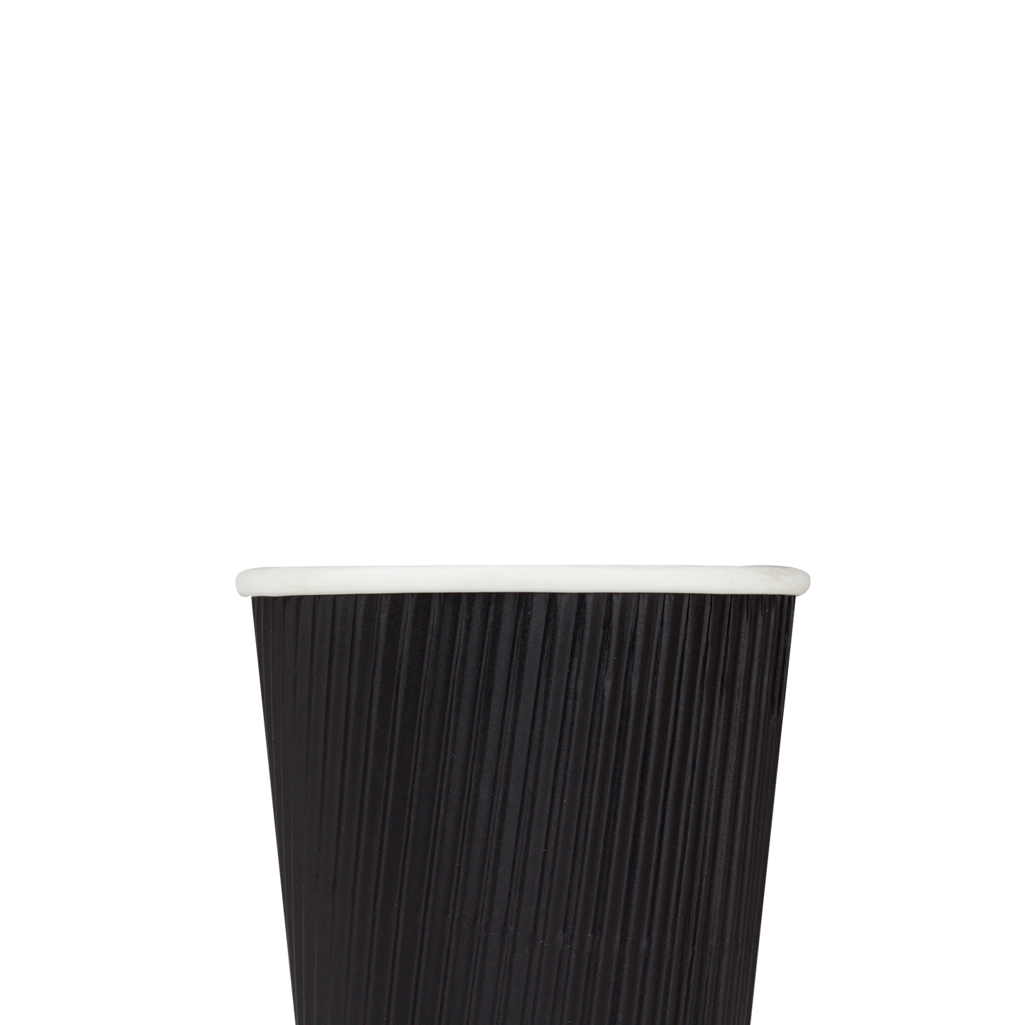 Karat 8oz Ripple Paper Hot Cups - Black (80mm) - 500 ct