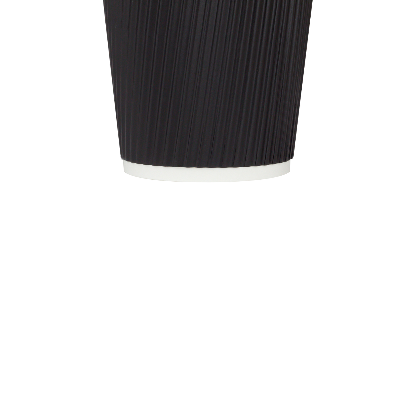 Karat 8oz Ripple Paper Hot Cups - Black (80mm) - 500 ct