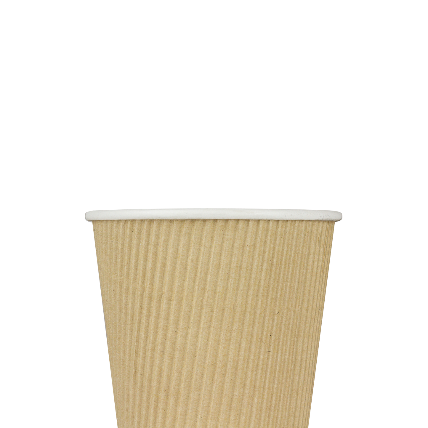 Karat 10oz Ripple Paper Hot Cups - Kraft (90mm) - 500 ct